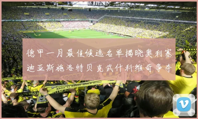 德甲一月最佳候选名单揭晓奥利塞迪亚斯施洛特贝克武什科维奇争夺荣耀