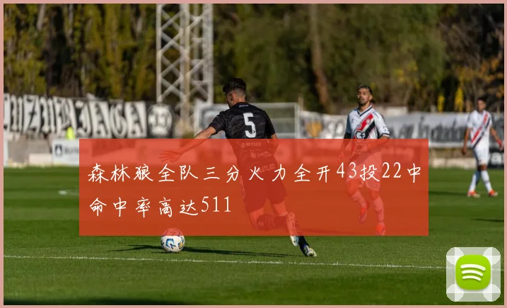 森林狼全队三分火力全开43投22中命中率高达511